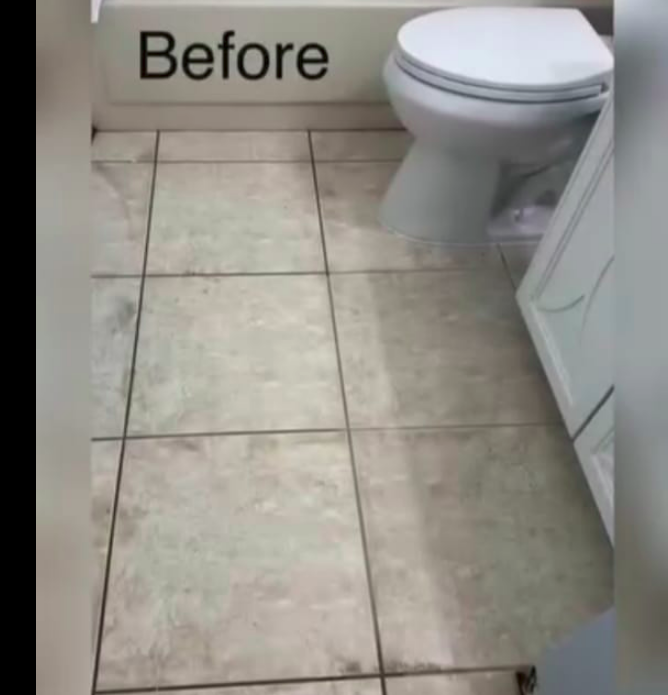 Bath Floor Restoration Before